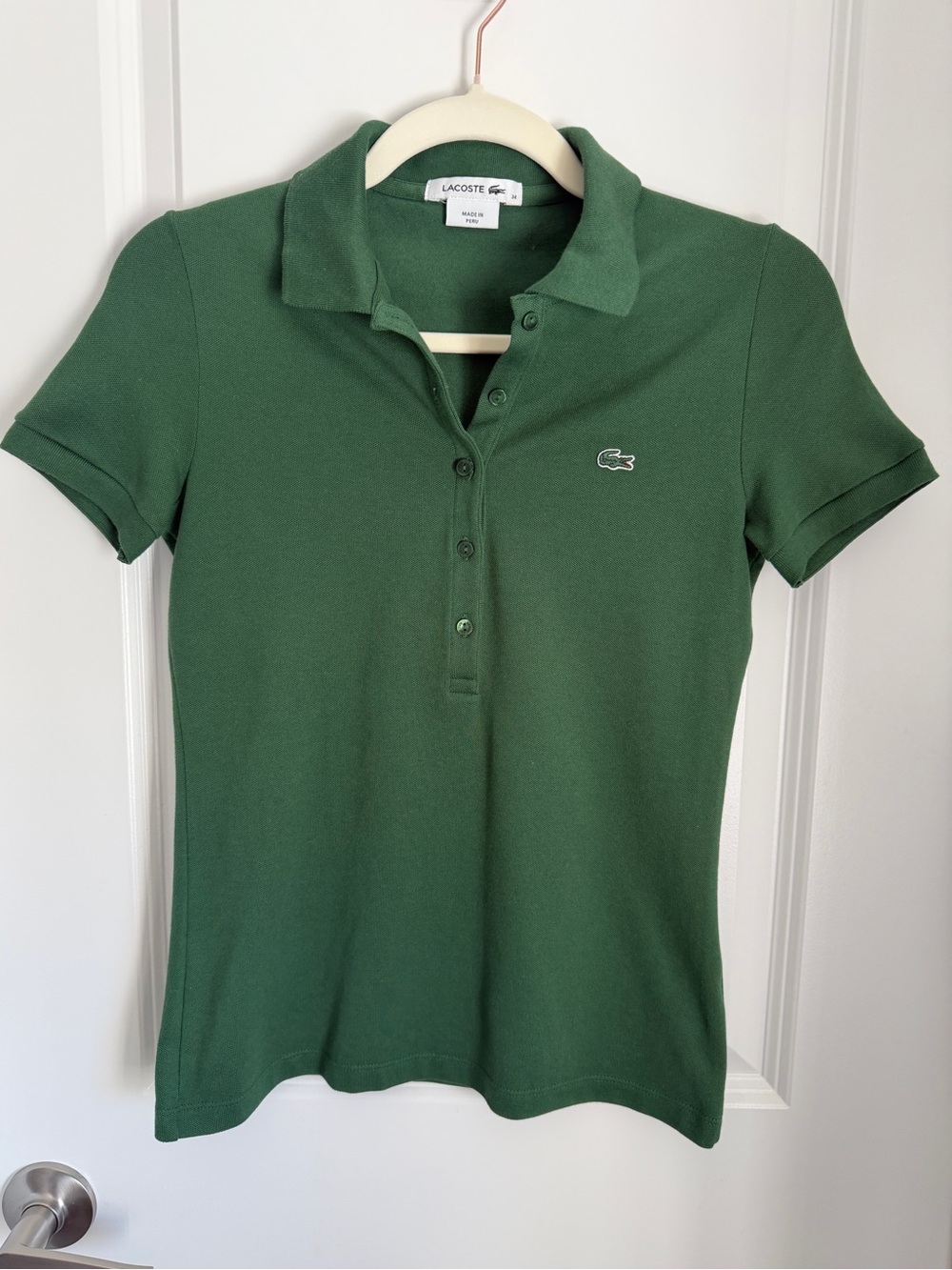 Lacoste Women's Green Classic Pique Polo